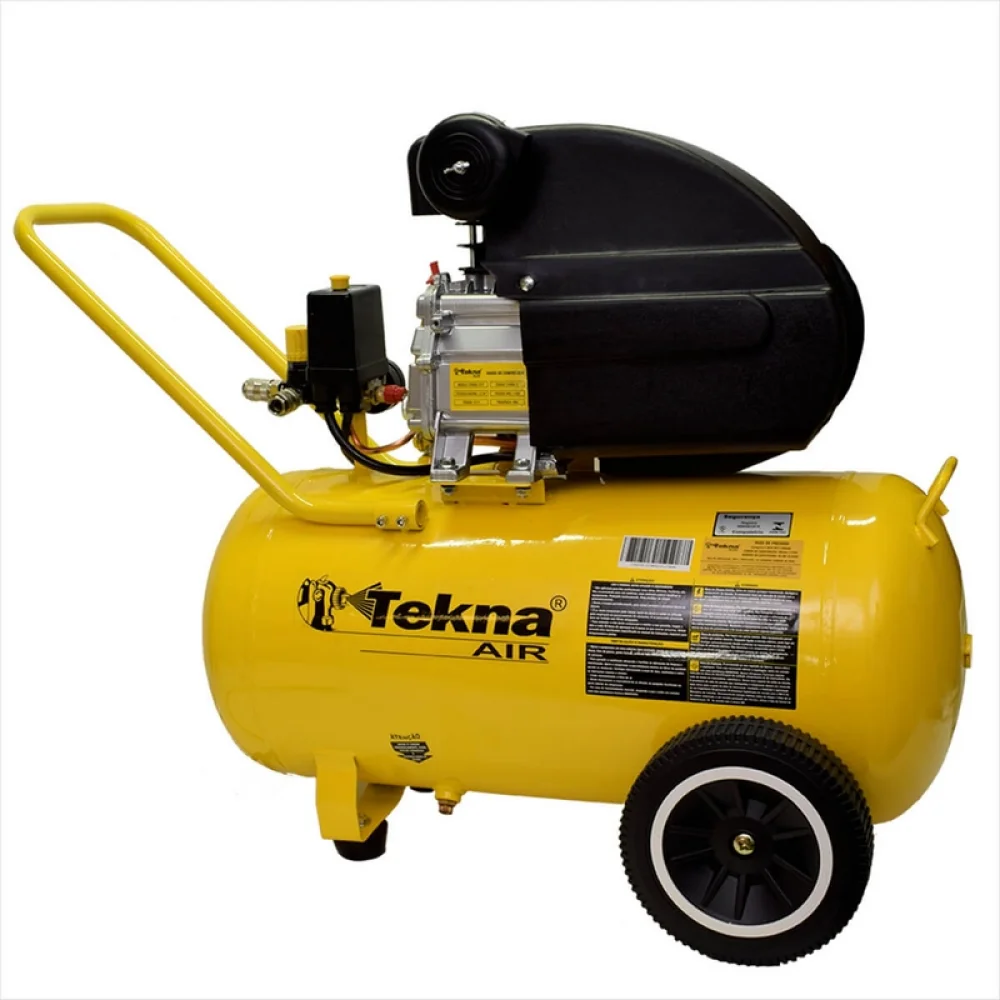 Motocompressor de Ar 2,5HP 50 Litros 116 Libras com Rodizio 8PCM 110V Tekna CP8550-1C