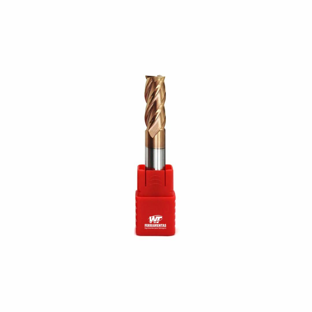 Fresa Topo Reta De Metal Duro 55hrc 5mm 4 Cortes Wtools Carbide WT