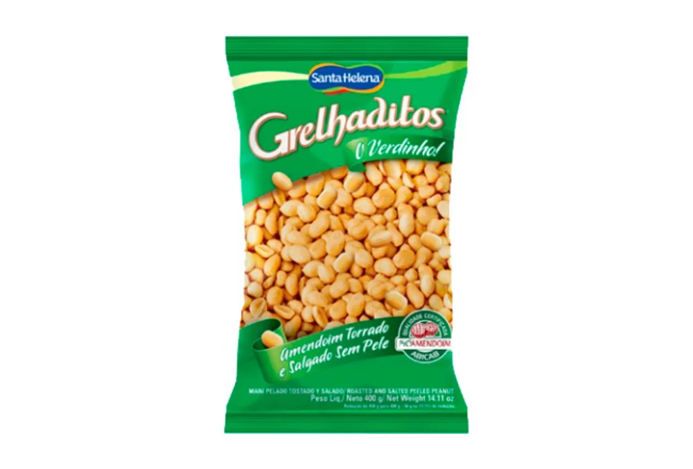 Amendoim Grelhaditos sem Pele Santa Helena 400Gr