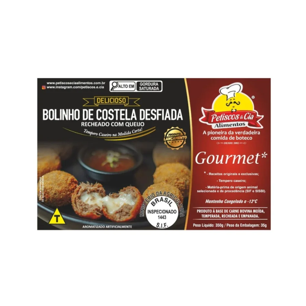 Bolinho de Costela Desfiada 350Gr Mimi