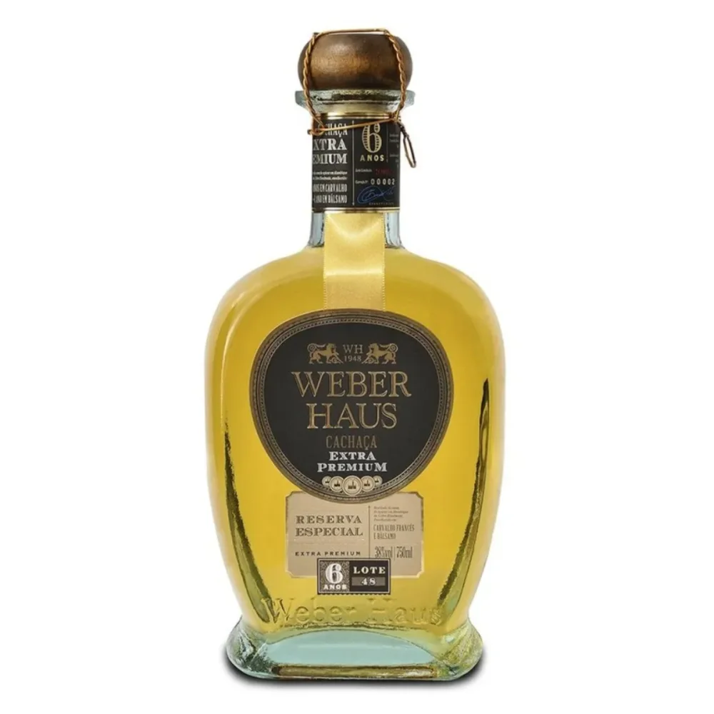Cachaca Extra Premium 750Ml 6 Anos Reserva Especial Weber Haus