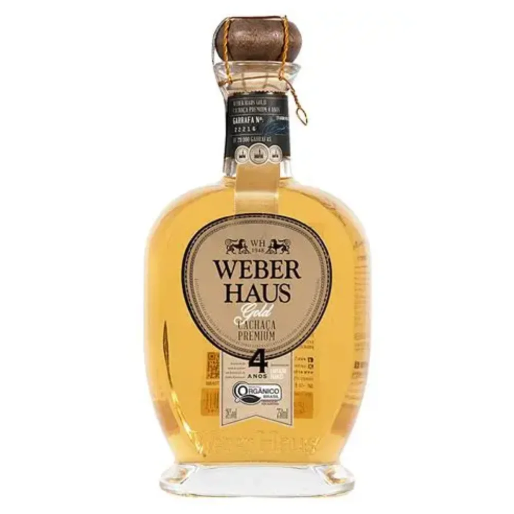Cachaca Organica 750Ml 4 Anos Gold Weber Haus