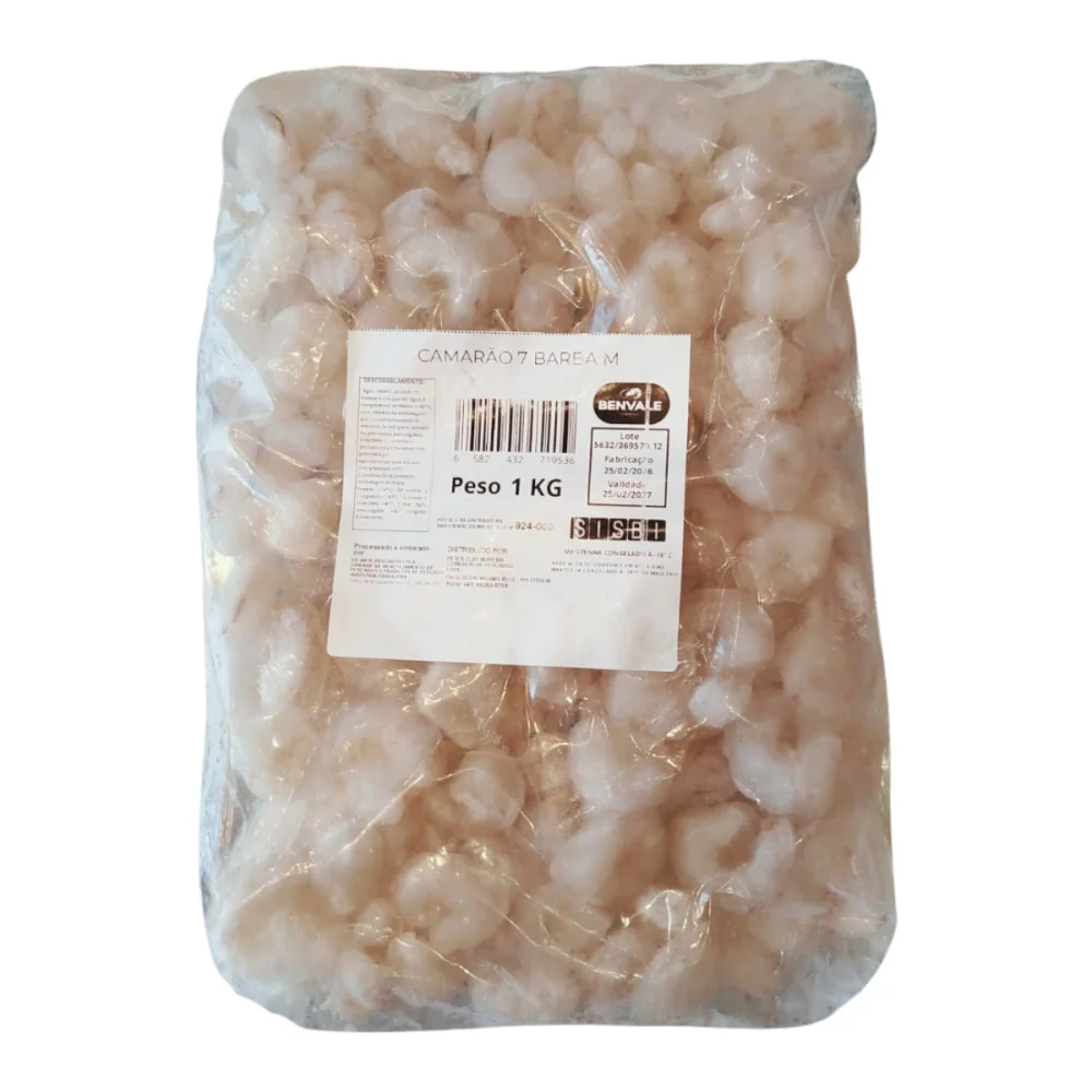 Camarao 7 Barbas M. Cong 1 Kg Benvale