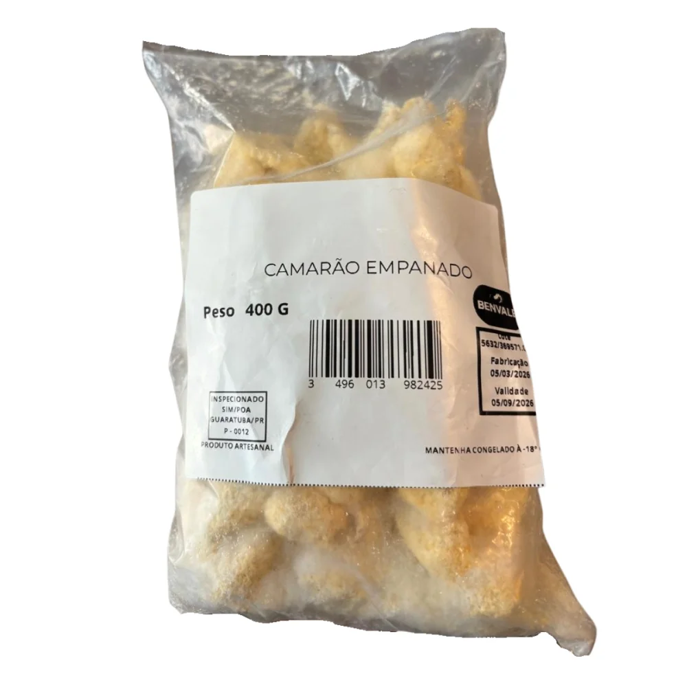 Camarao Empanado Congelado 400G Benvale