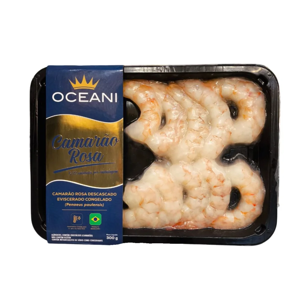 Camarao Rosa Desc. Envisc. Cong. 300G Oceani