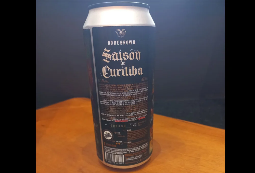 Cerveja Bodebrown Saison de Curitiba 473Ml