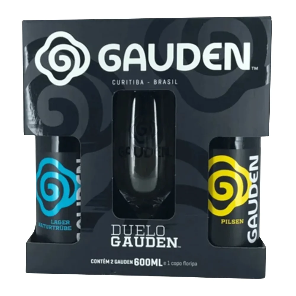 Kit Duelo Gauden 2 Cervejas 600Ml + Copo 580Ml