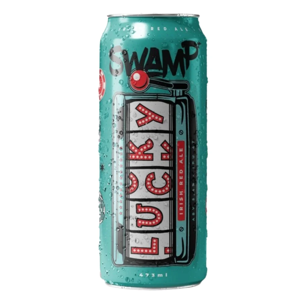 Cerveja Lucky Irish 473Ml Red Ale Puro Malte Swamp