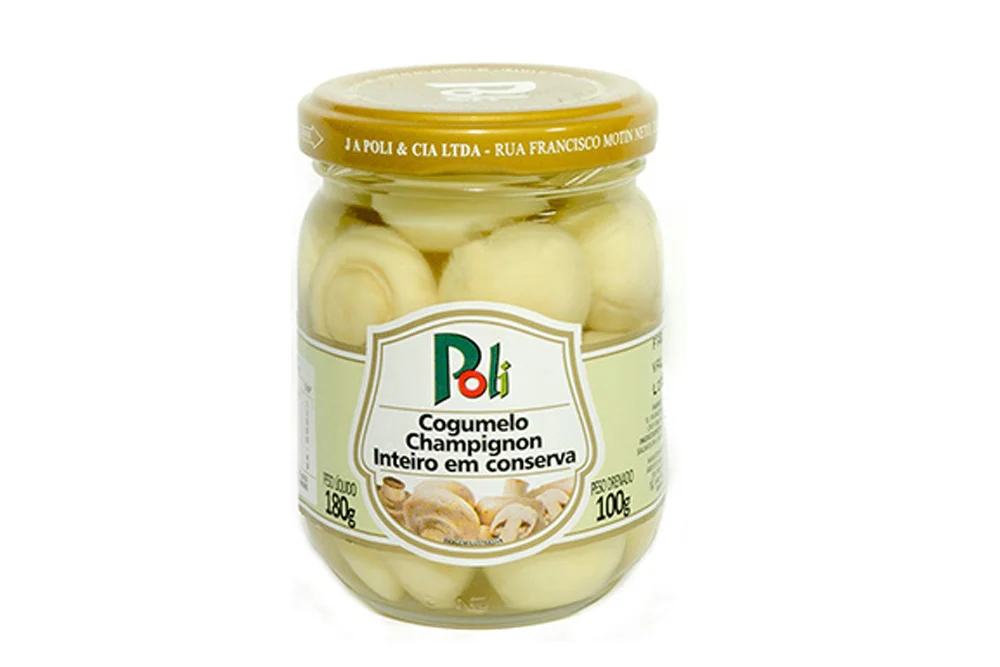 Champignon em Conserva Inteiro Poli 180Gr