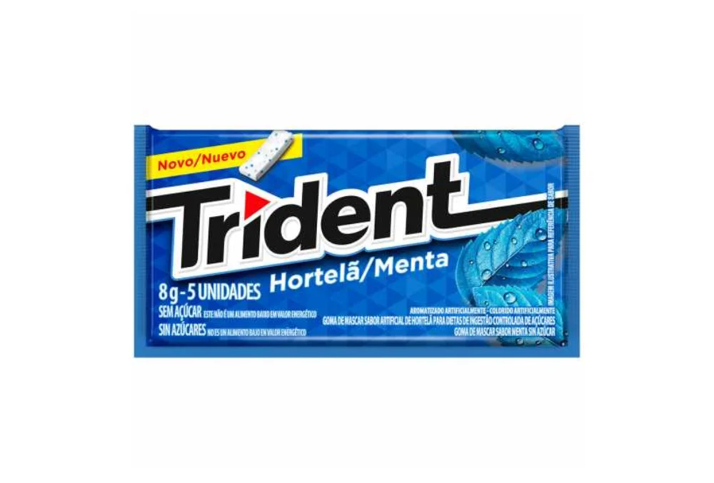 Chiclete Hortela Trident Pack sem Acucar 32Gr