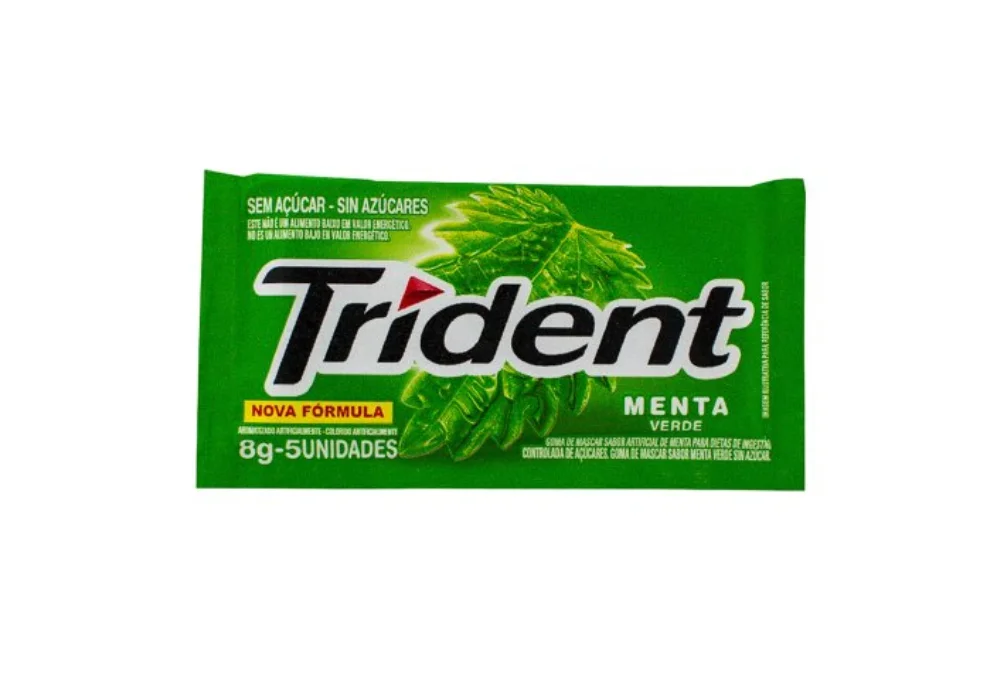 Chiclete Menta Trident Pack sem Açúcar 32Gr
