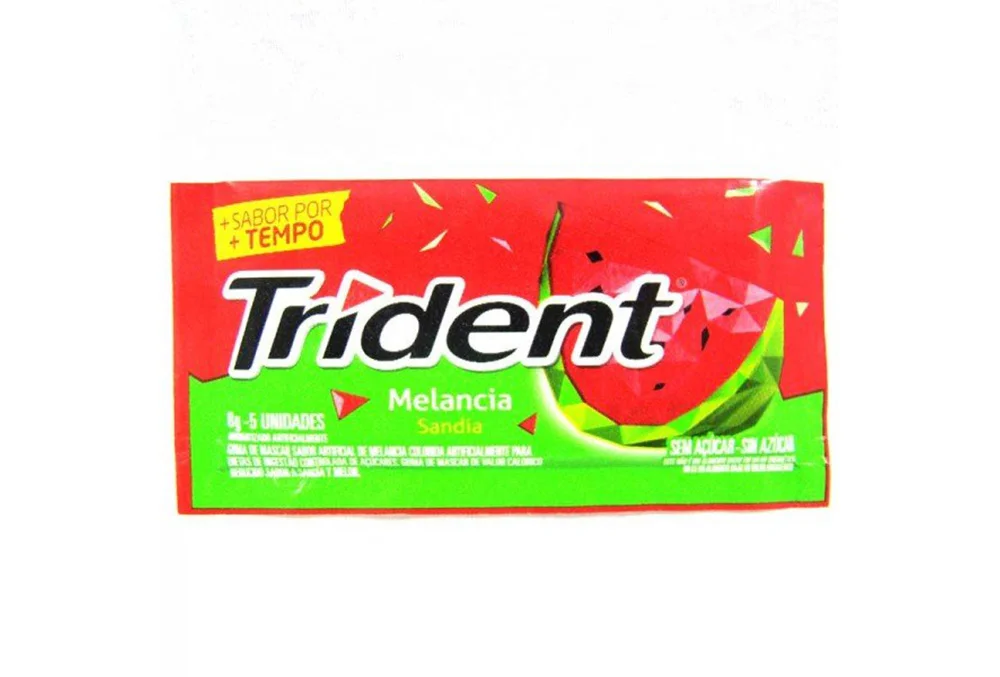 Goma de Mascar Trident Melancia 8G