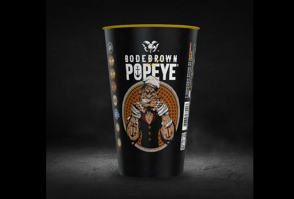 Copo Popeye Bodebrown 500Ml 