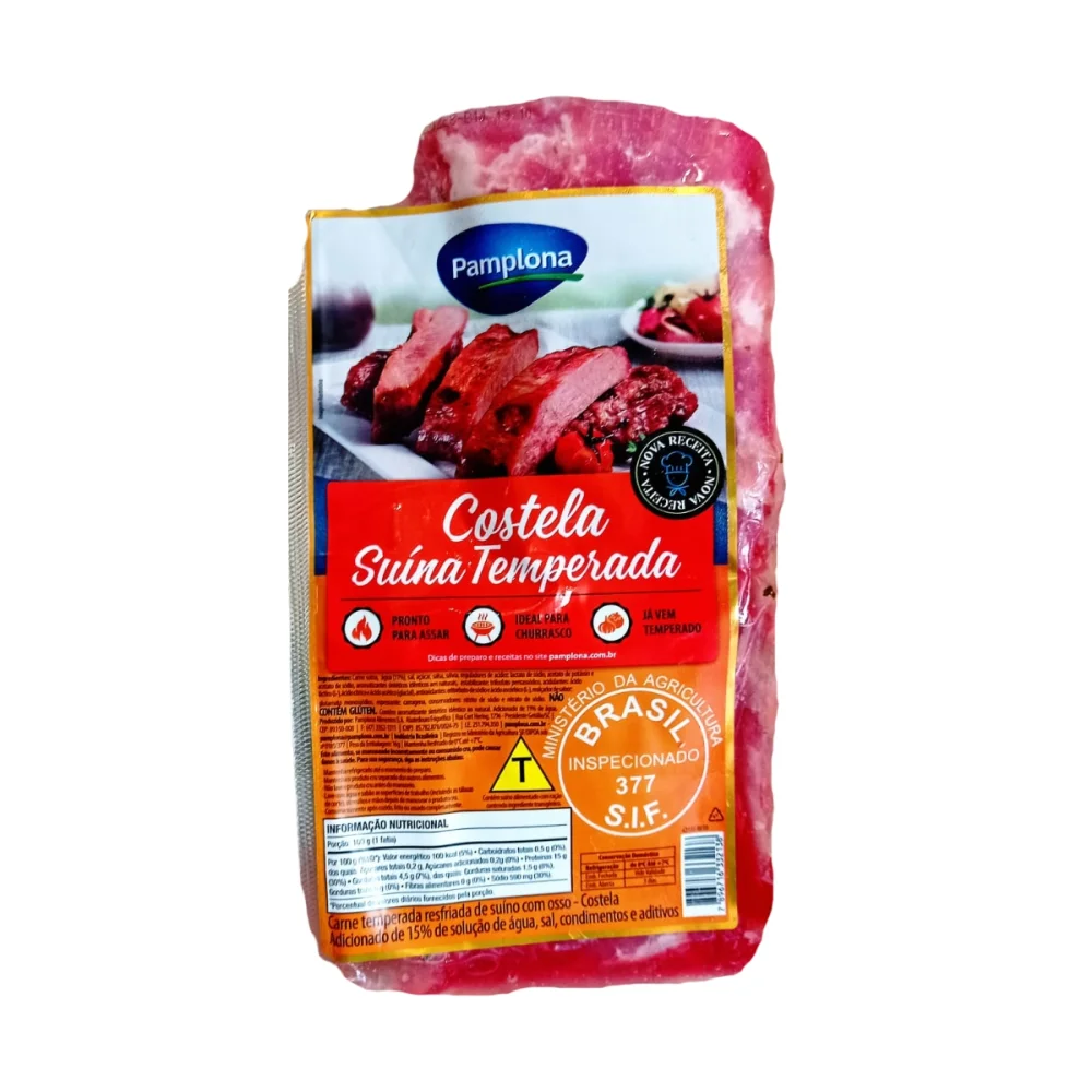 Costela Suína Temperada Pamplona Kg