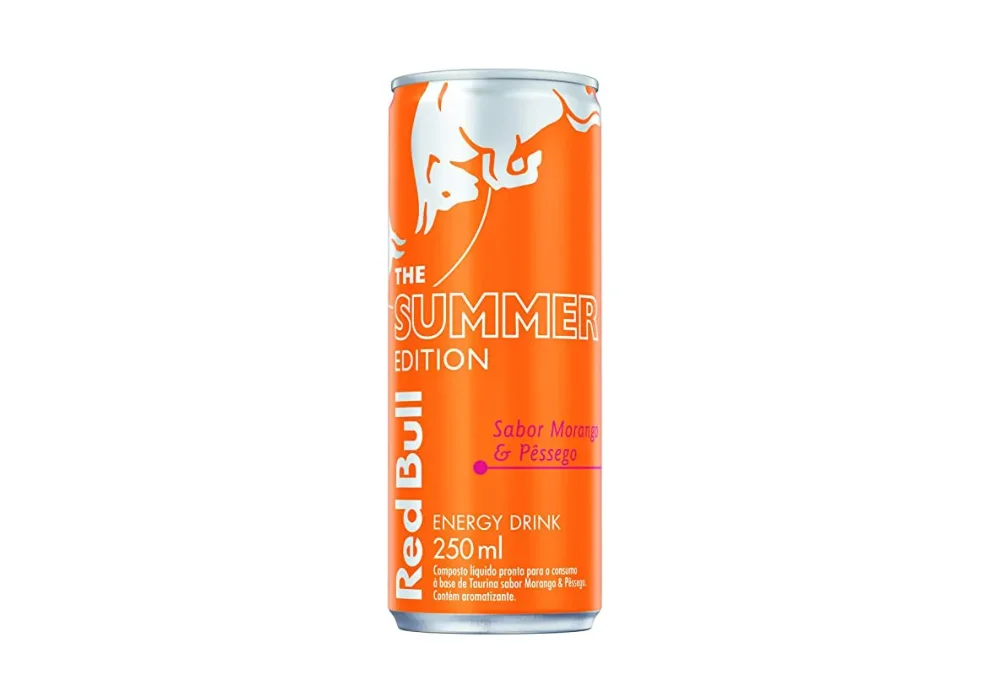 Energético Summer Morango Pêssego Red Bull 250Ml 