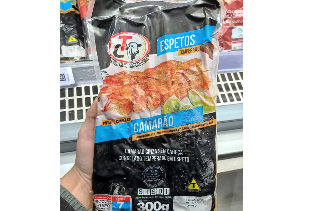 Espetinho de Camarão Congelado 300Gr