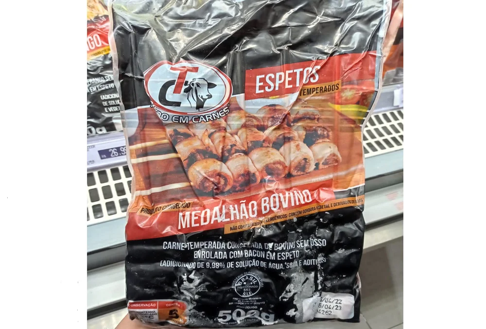 Espetinho de Carne Bovina Leoni 500g