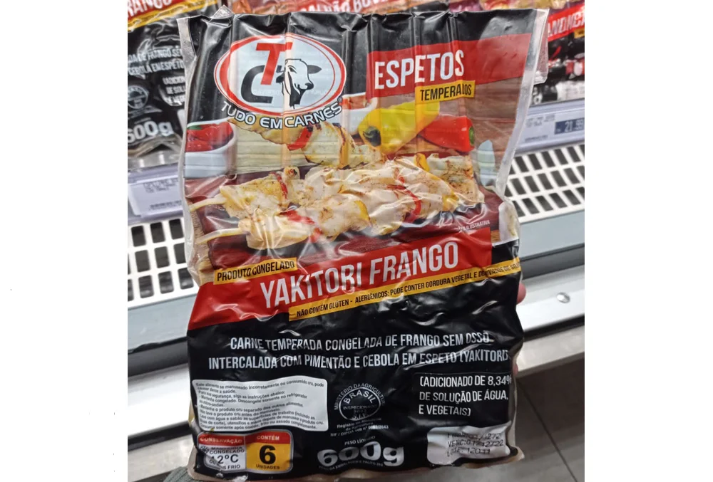 Espetinho Yakitori Frango Congelado 600Gr