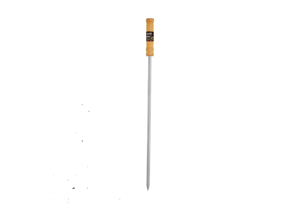 Espeto 1 Haste Aço Petisco Prata - 75Cm Lamina 60Cm Grilazer