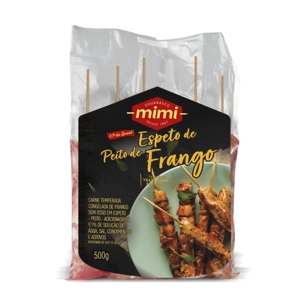 Espetinho de Peito de Frango 500Gr Mimi