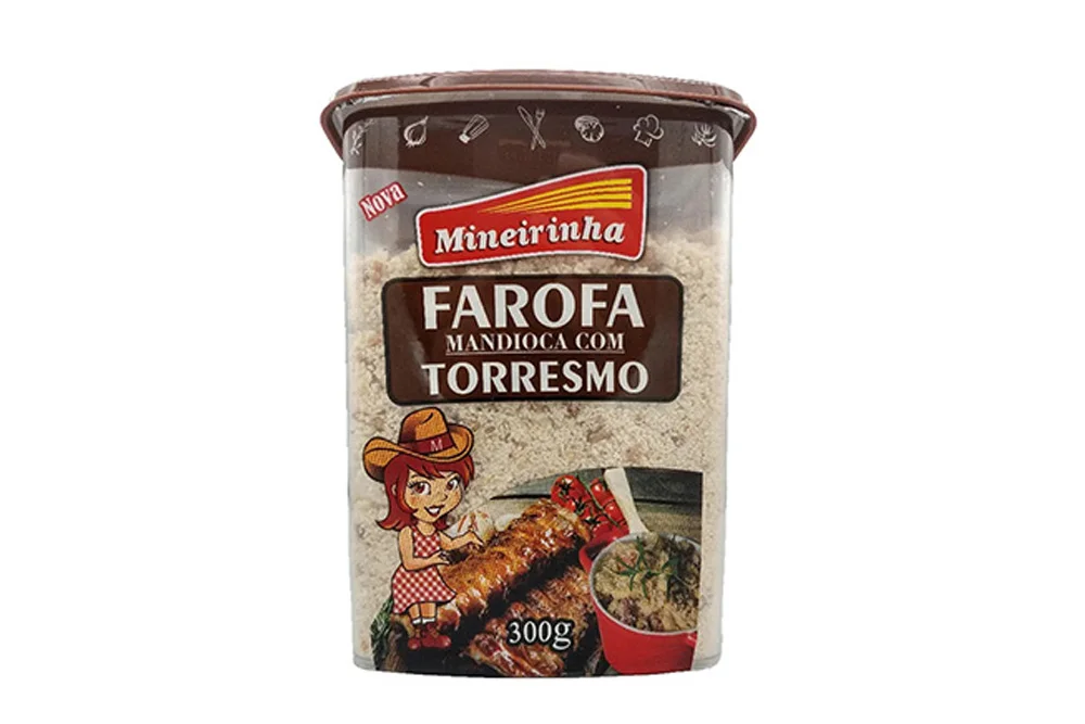 Farofa Gourmet de Mandioca com Torresmo Mineirinha 300 Gramas