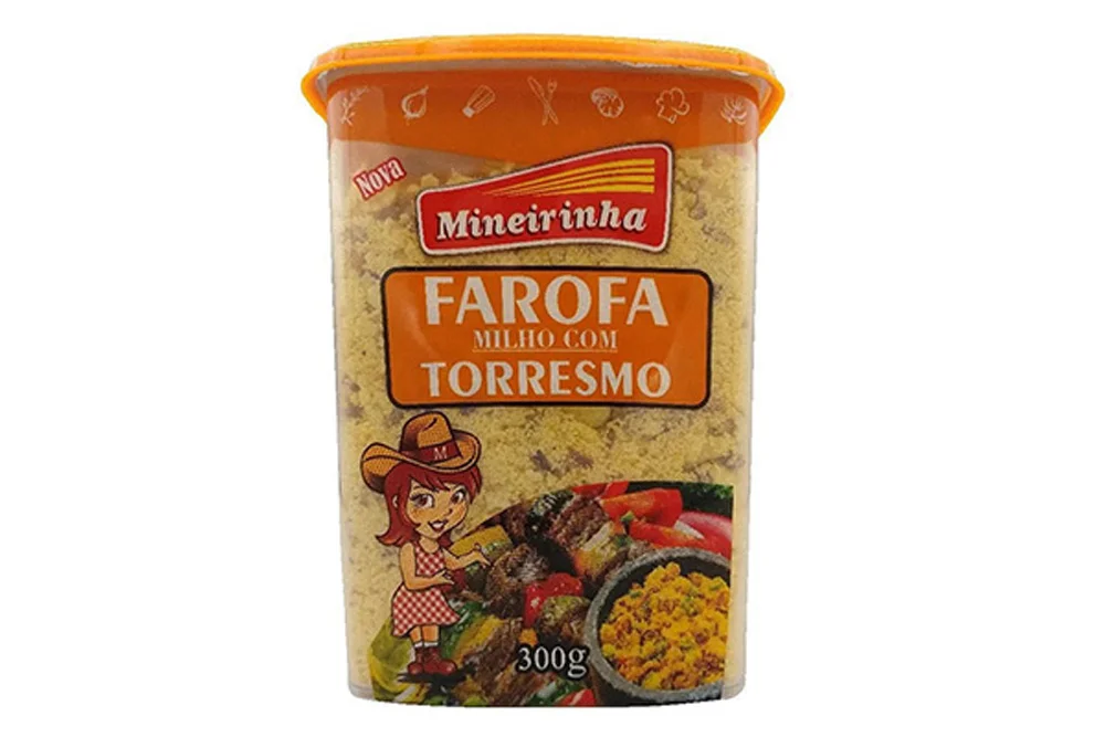 Farofa Gourmet de Milho com Torresmo Mineirinha 300 Gramas