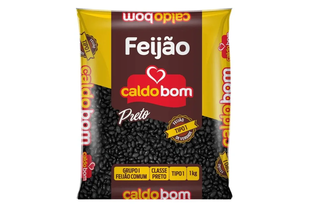 Feijão Preto Caldo Bom 1Kg