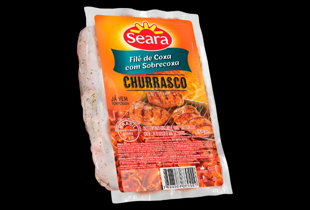 Filé de Coxa C/Sobrecoxa Temp. Cong Seara 800G