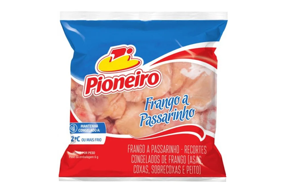 Frango À Passarinho Temperado Congelado Pioneiro 750G