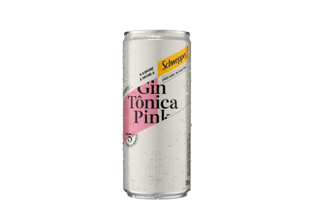 Gin Tonîca Pink Sabor Amora Schweppes 310Ml 