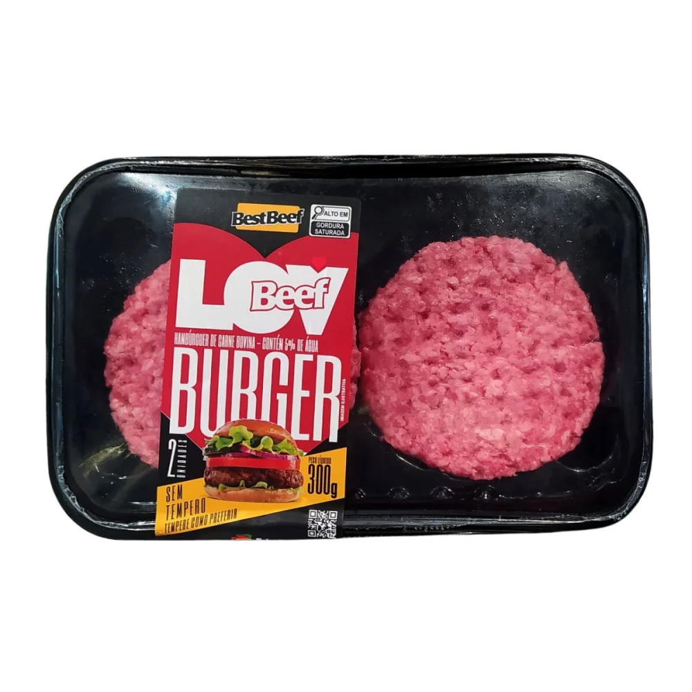 Hamburguer 300Gr Burguer Lov Beef Best Beef