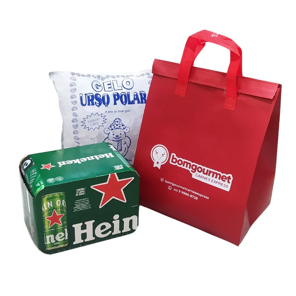 Kit Cerveja Heineken com Bolsa Térmica para Gelo