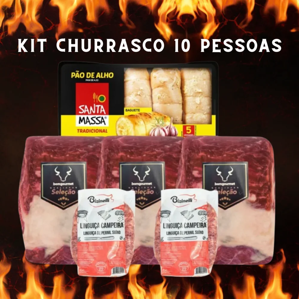 Kit Churrasco 10 Pessoas Bg