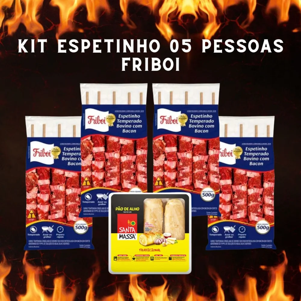 Kit Espetinho 05 Pessoas Friboi