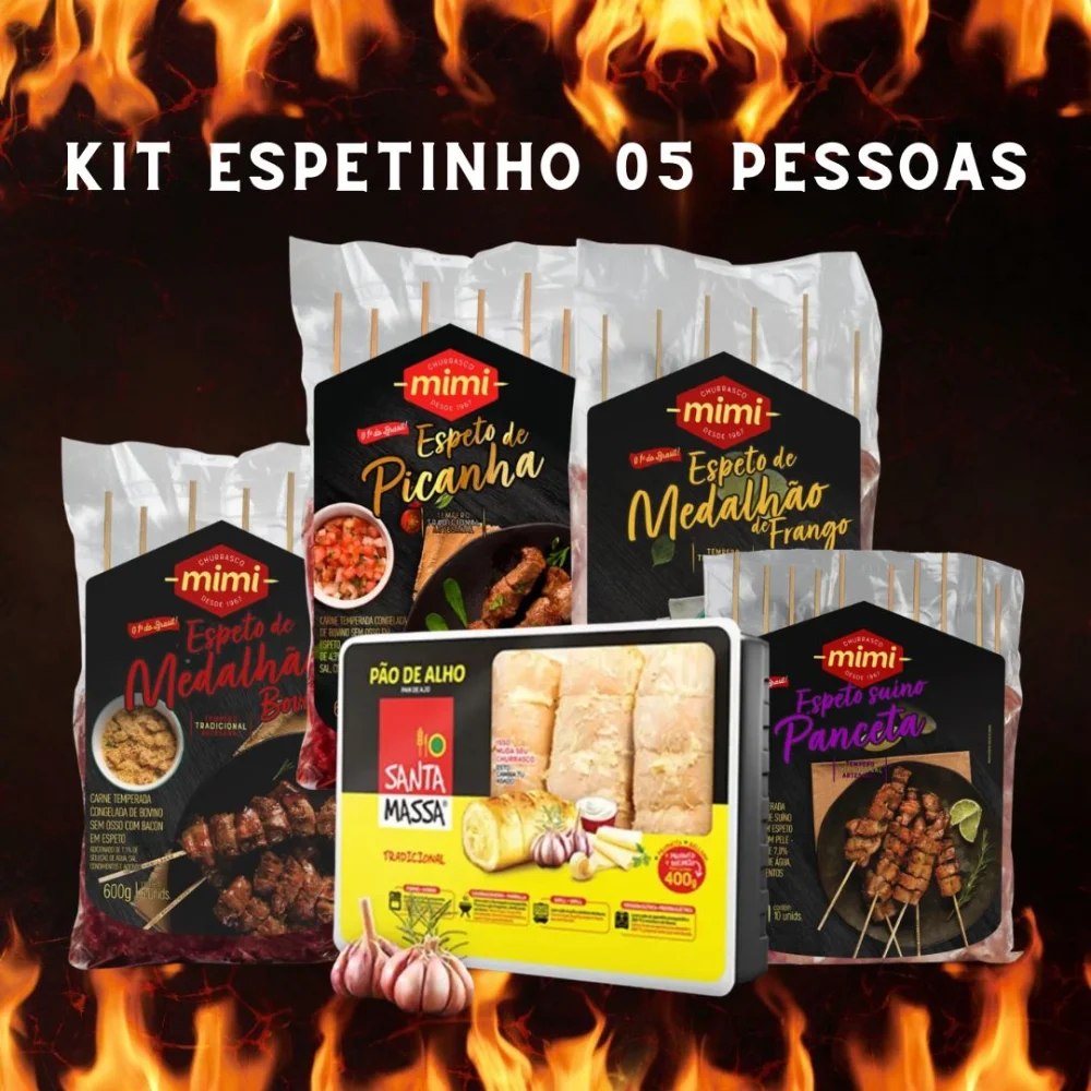 Kit Espetinho 05 Pessoas Mimi 2