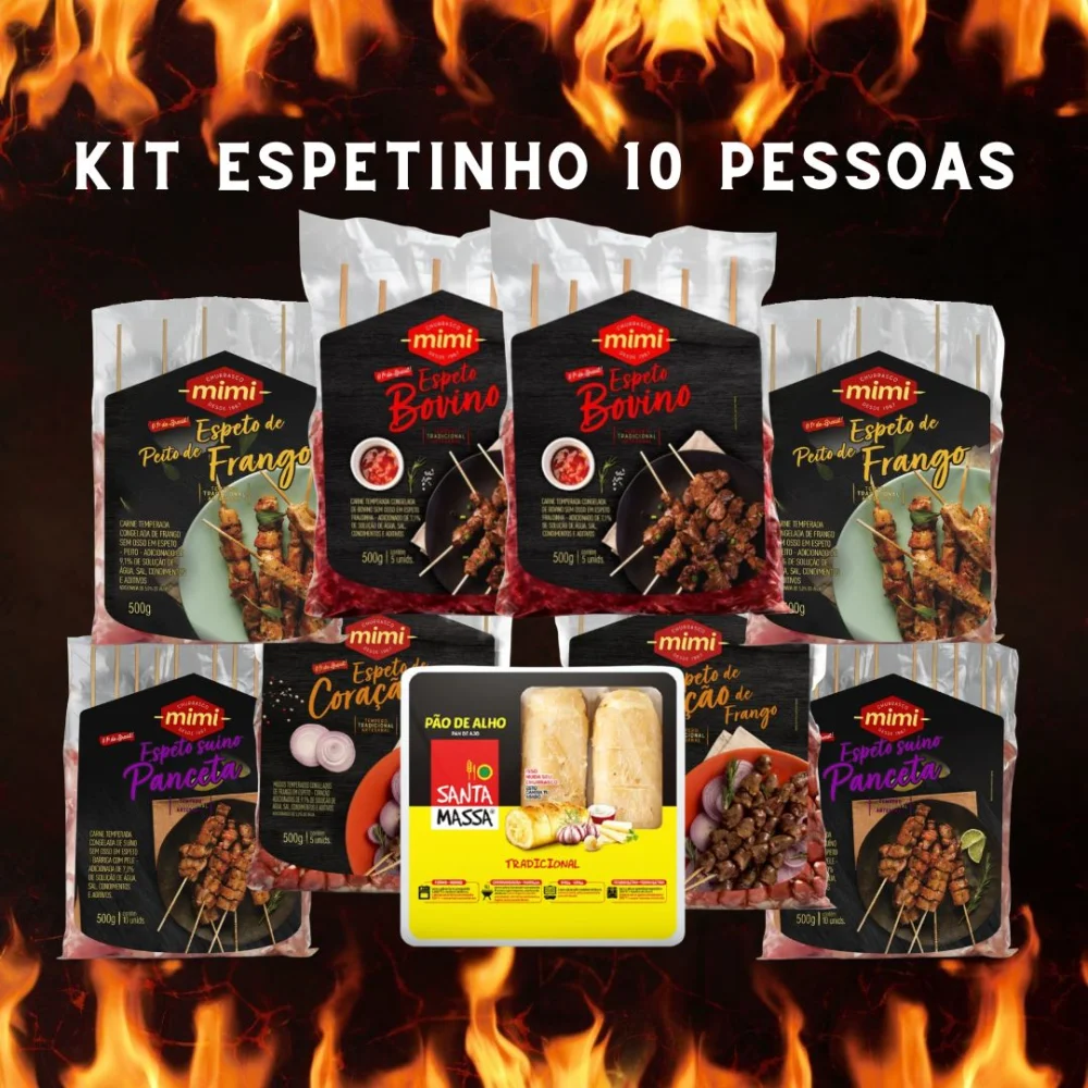 Kit Espetinho 10 Pessoas Mimi 1