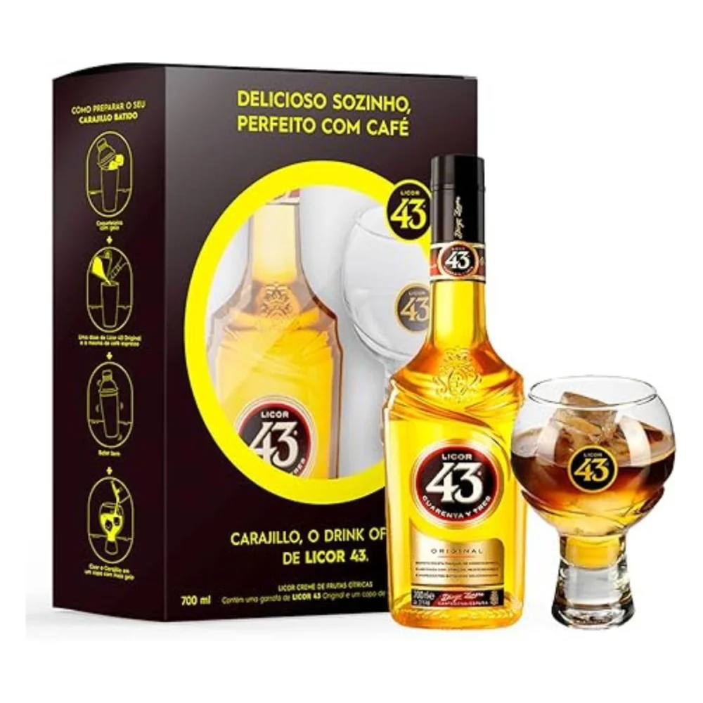 Licor Esp 43 Original 700Ml + Copo Exclusivo Balon Diego Zamora 43