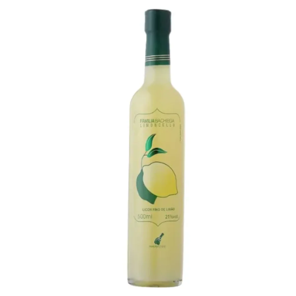 Licor Limoncello Limao 500Ml Licor Fino de Limao Familia Bachiega