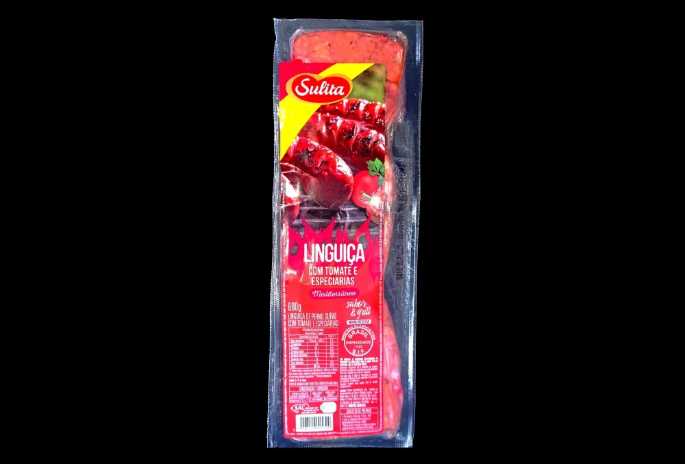 Linguica Pernil Suina Frescal Tomate e Especiarias Sulita 600Gr