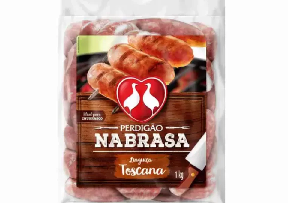 Linguiça Toscana na Brasa Perdigão Congelada 1Kg