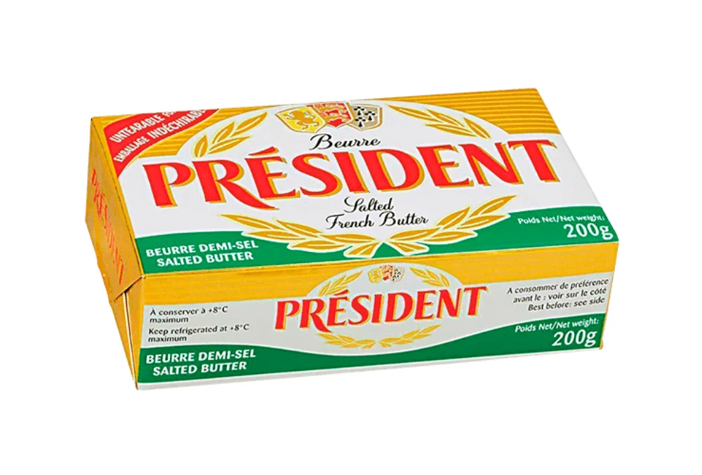 Manteiga com Sal President 200Gr