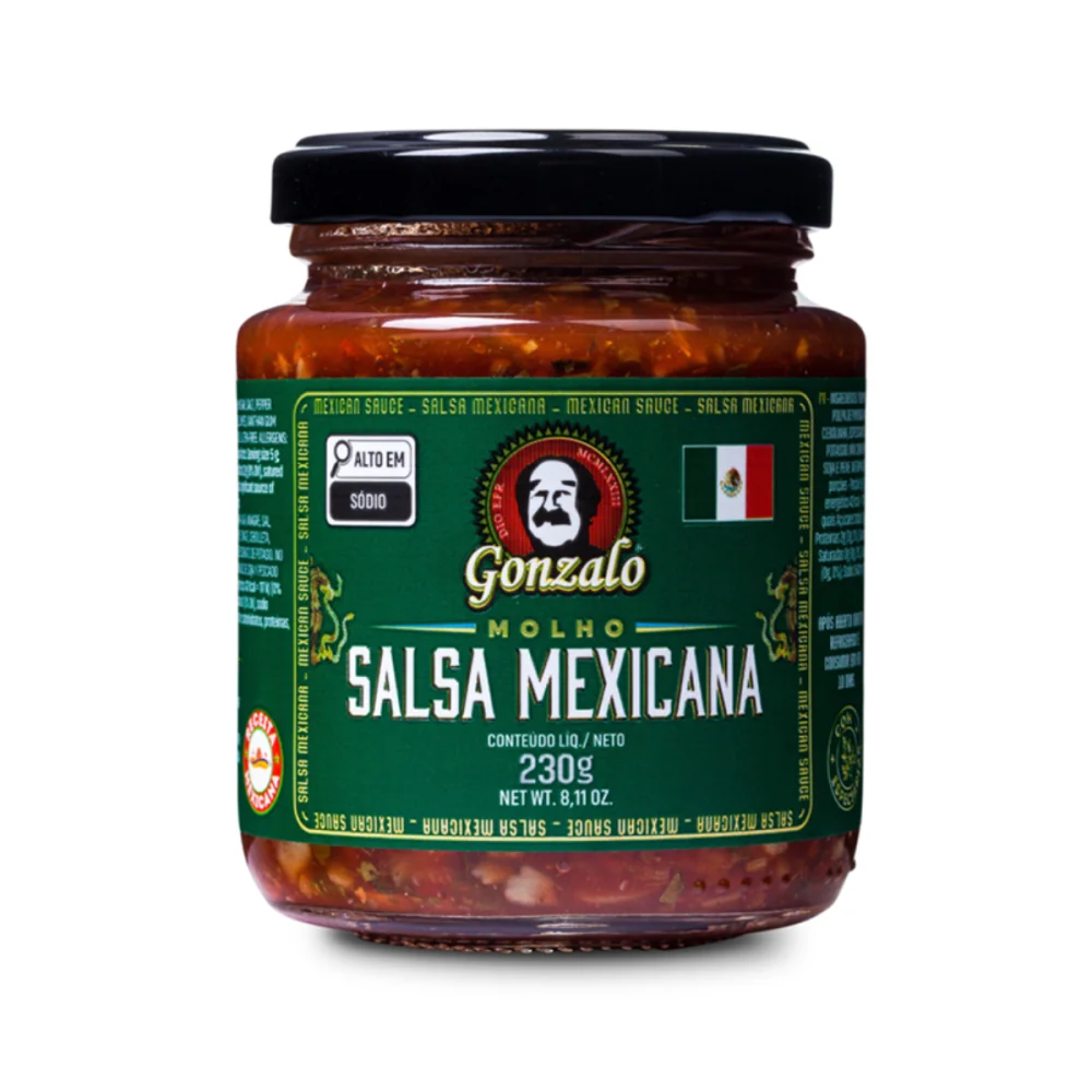 Molho Salsa Mexicana 230G Mexicana Gonzalo