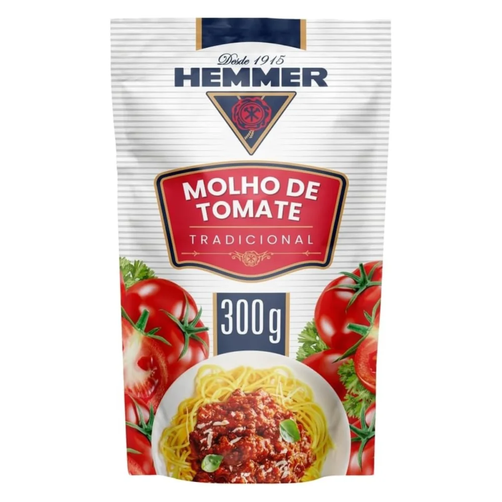 Molho Tomate 300Gr Tradicional Hemmer
