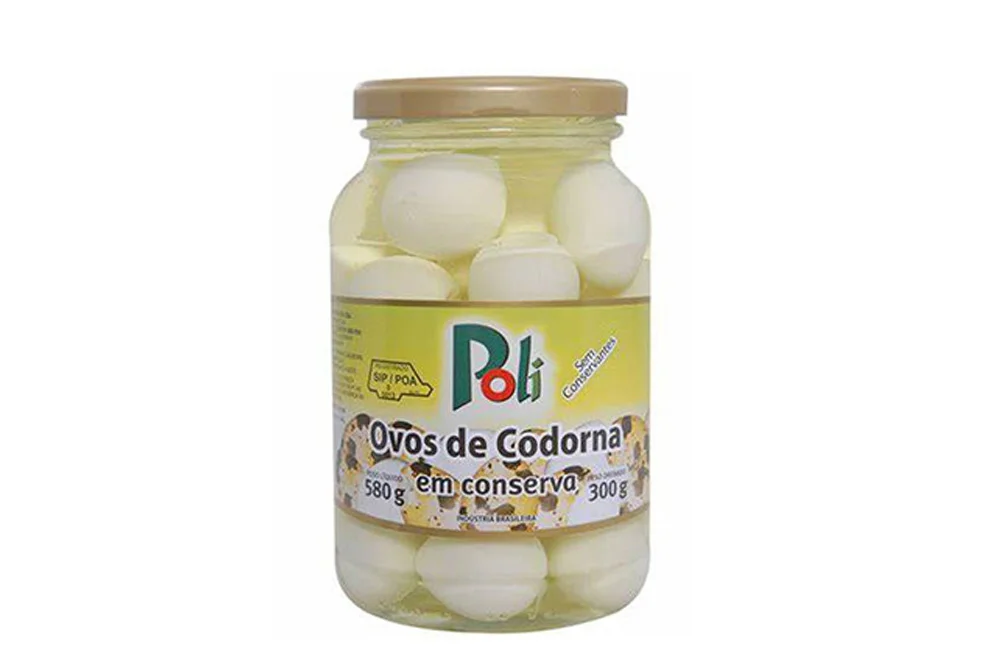 Ovos de Codorna em Conserva Poli 300 G