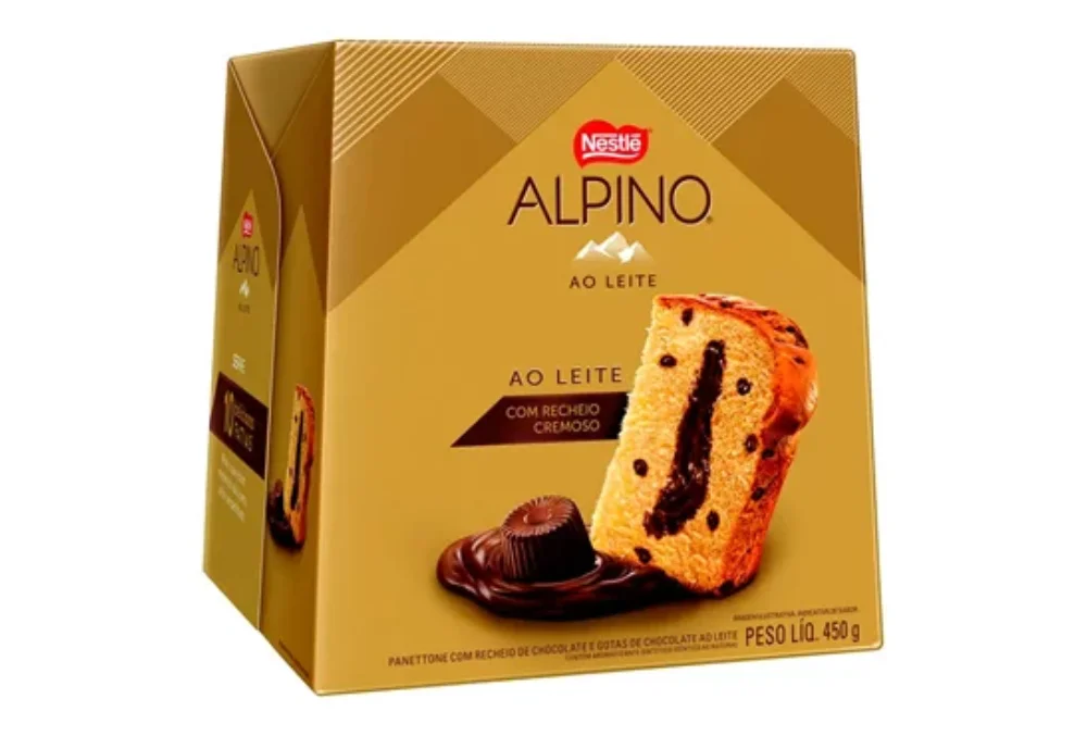 Panettone Alpino Ao Leite 450Gr Nestle