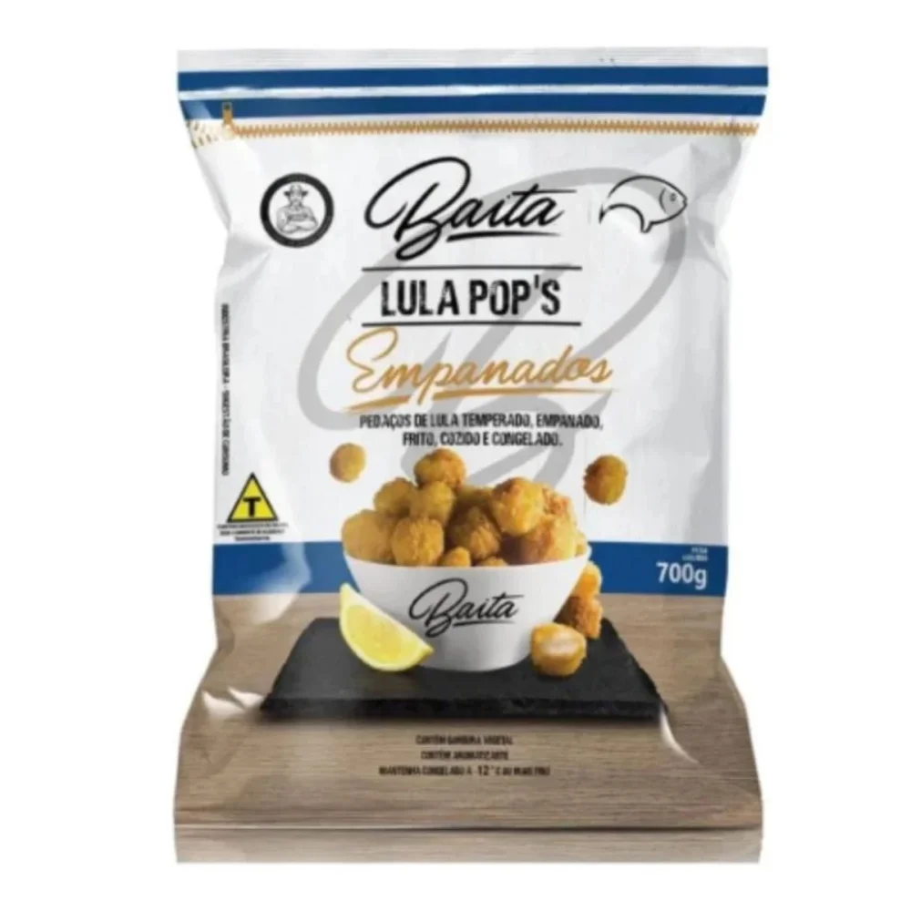 Pedaco Lula Empanado Cong. 700Gr Baita