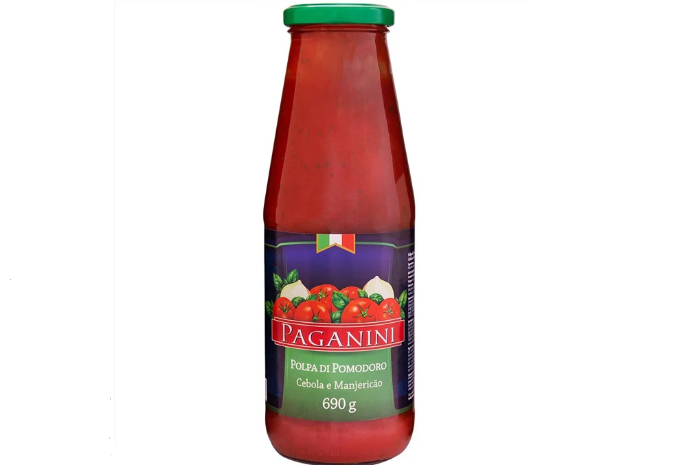 Polpa de Tomate Manjericão Paganini 690Gr