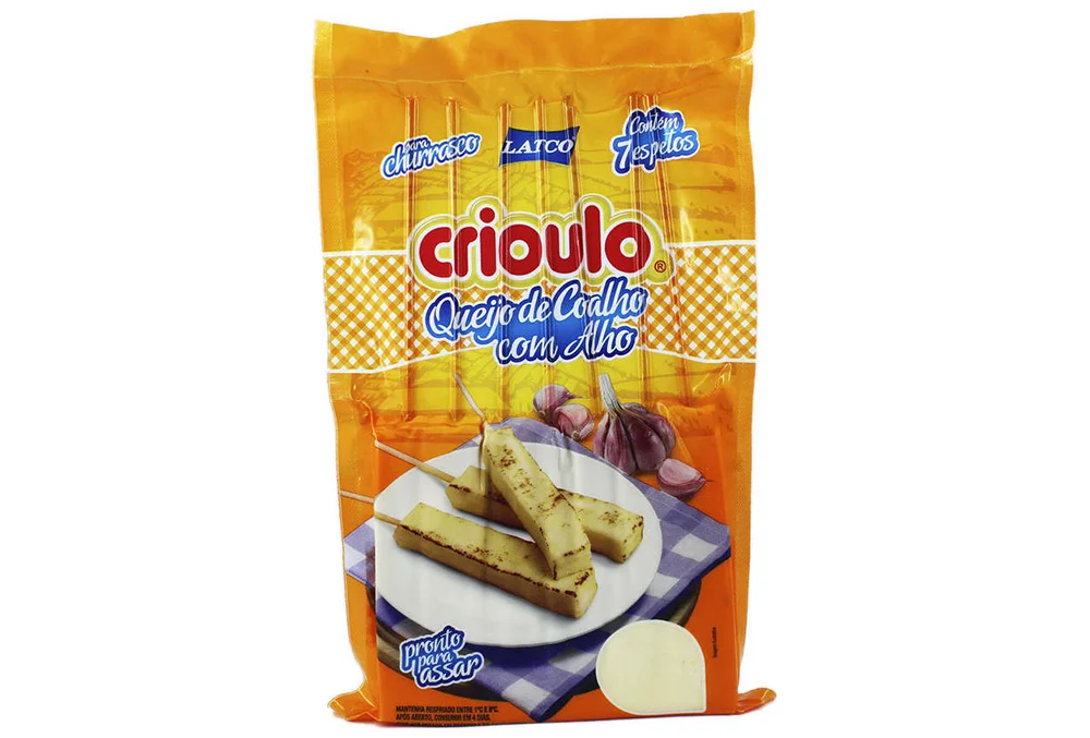 Queijo Coalho com Alho para Assar Crioulo Kg