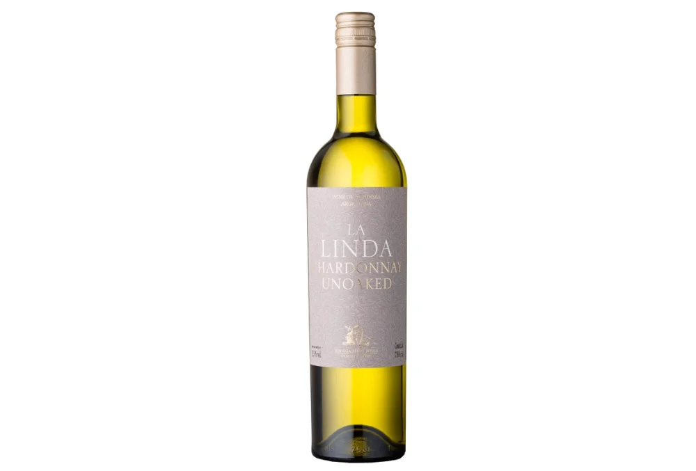 Vinho Argentino Branco Seco Chardonnay Unoaked 2021 La Linda 750Ml 