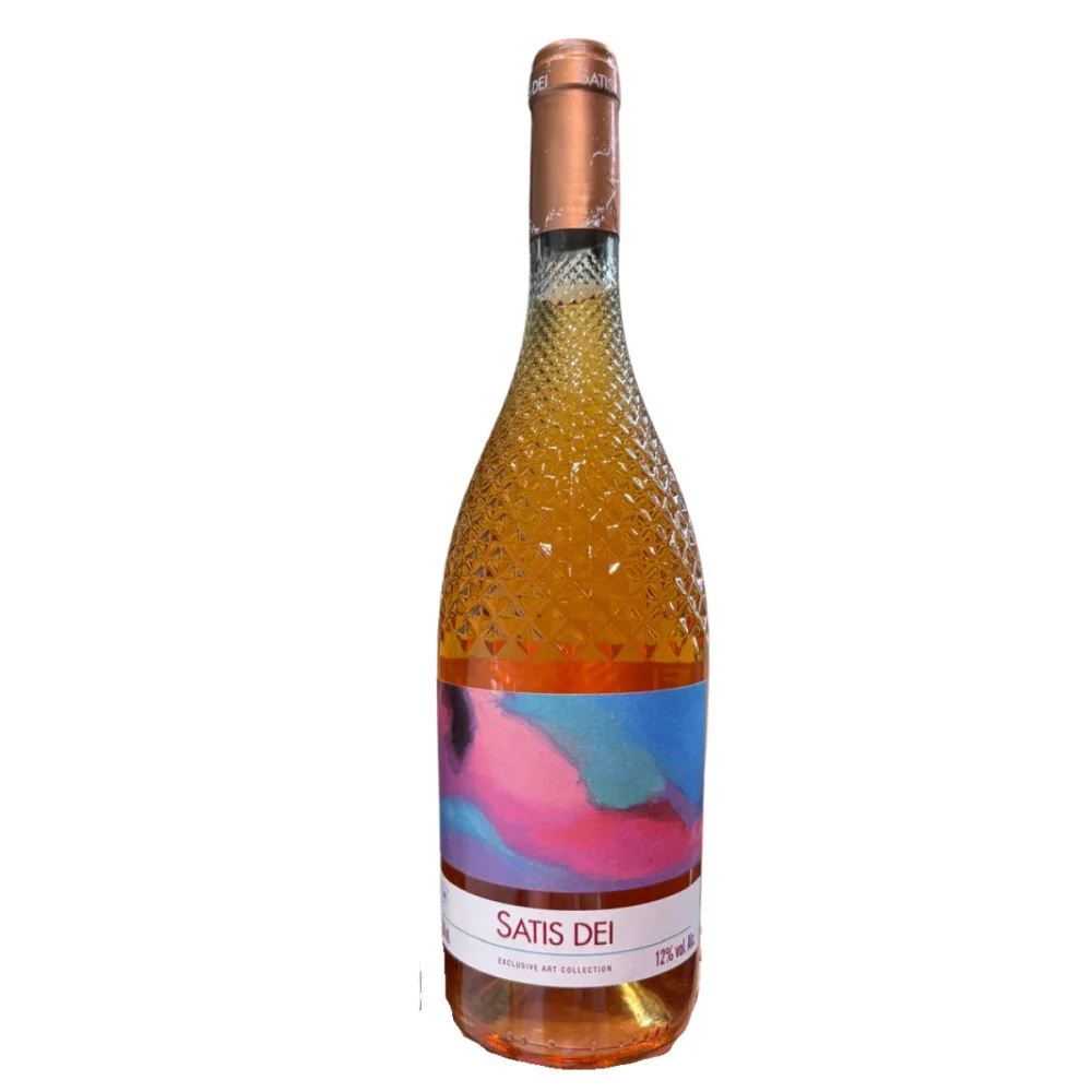 Vinho Espanhol 750Ml Fino Rosado Meio Seco Satis Dei